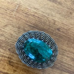 Brooch / Pendant in silver setting